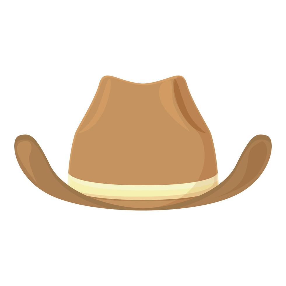 Retro cowboy hat icon cartoon vector. Western rodeo vector