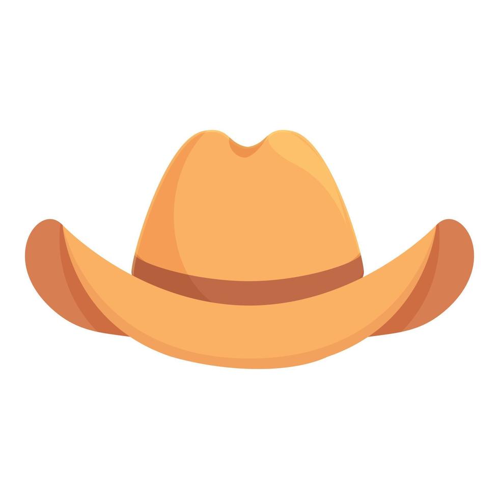 Rancher cowboy hat icon cartoon vector. Rodeo fashion vector