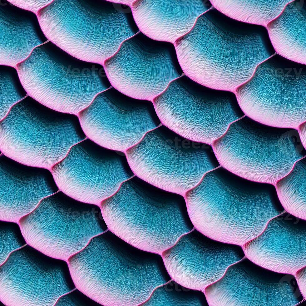 close up view of the scales of a dragons scales. . photo