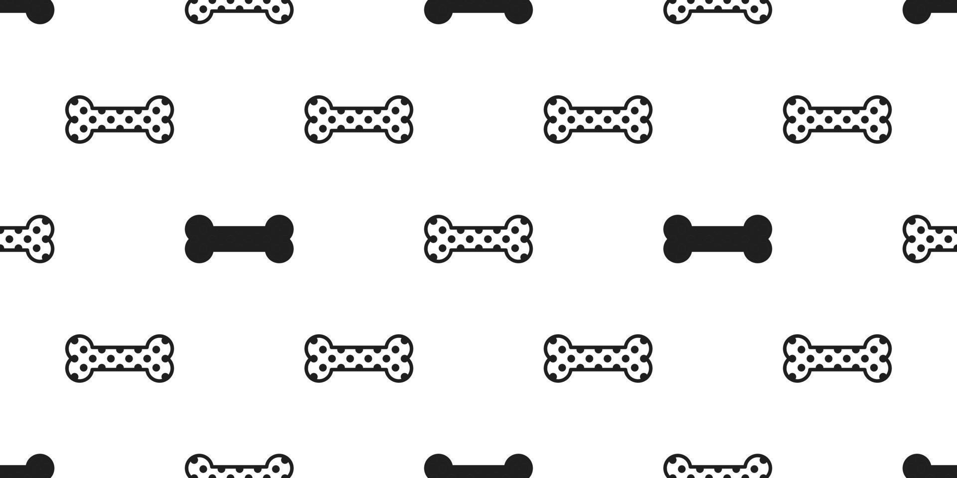 bone seamless pattern vector dog bone isolated polka dot wallpaper repeat background