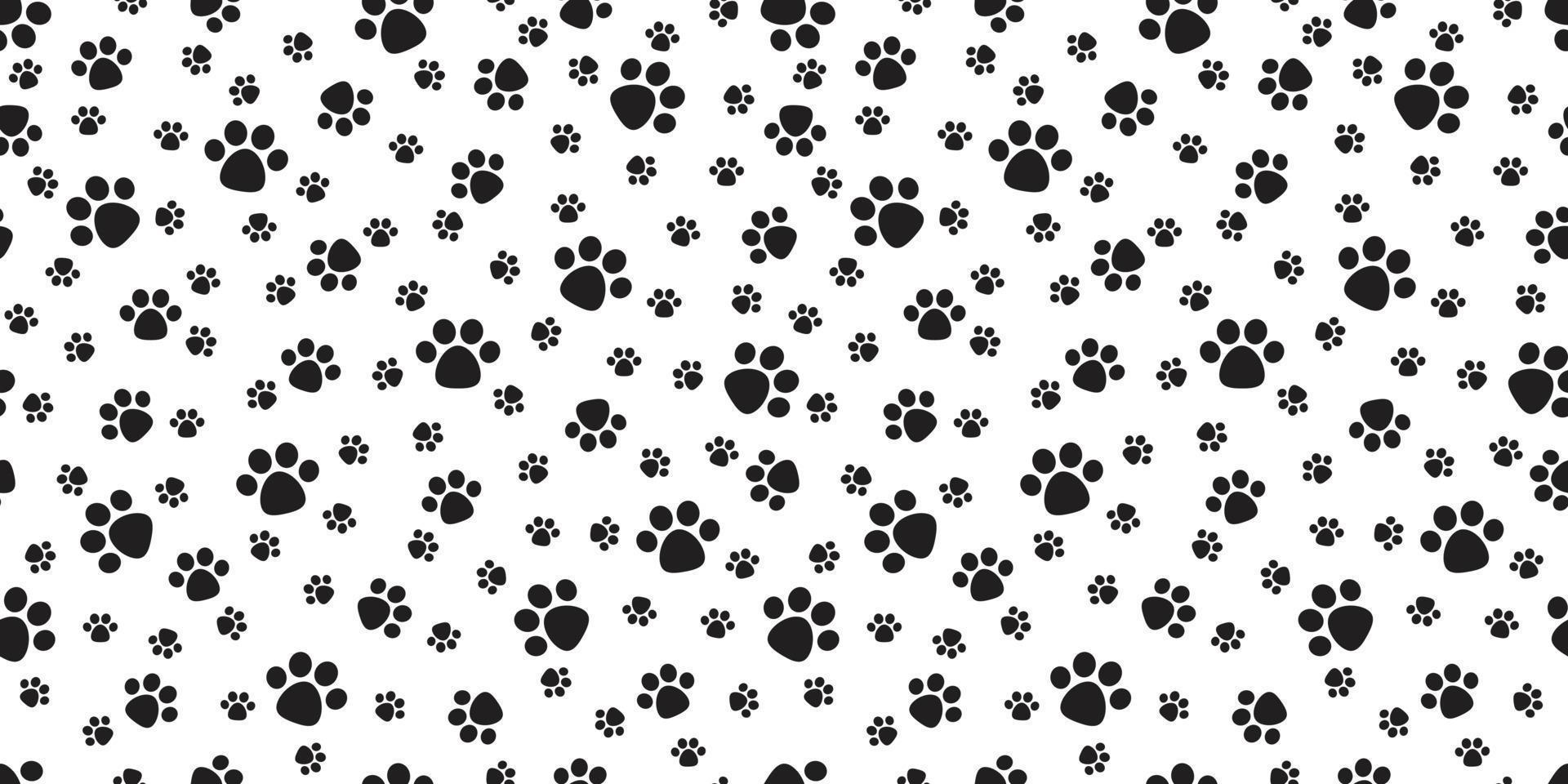Dog Paw Seamless Pattern vector Cat Paw puppy footprint wallpaper background  23110225 Vector Art at Vecteezy