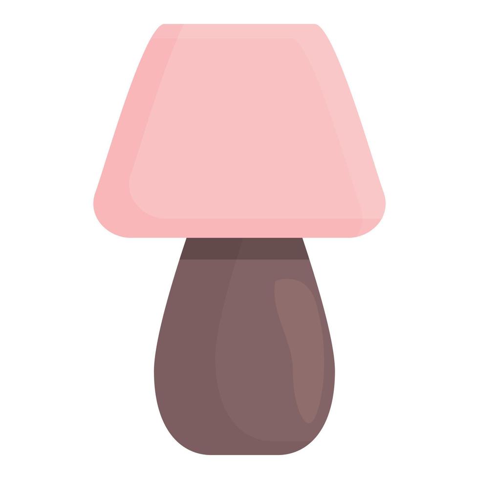 Pink nightlight icon cartoon vector. House design vector