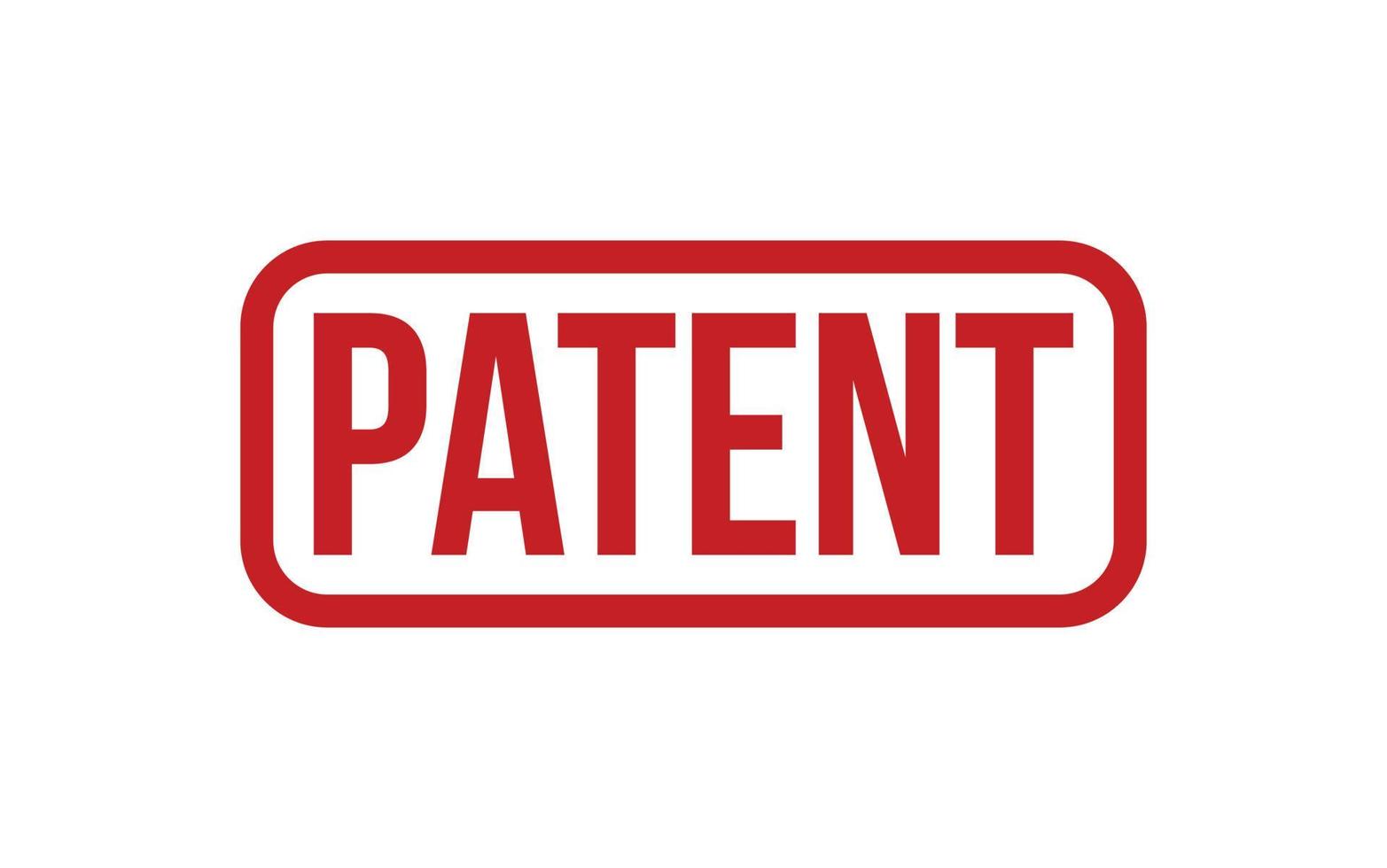 Patent Rubber Stamp Seal Vector