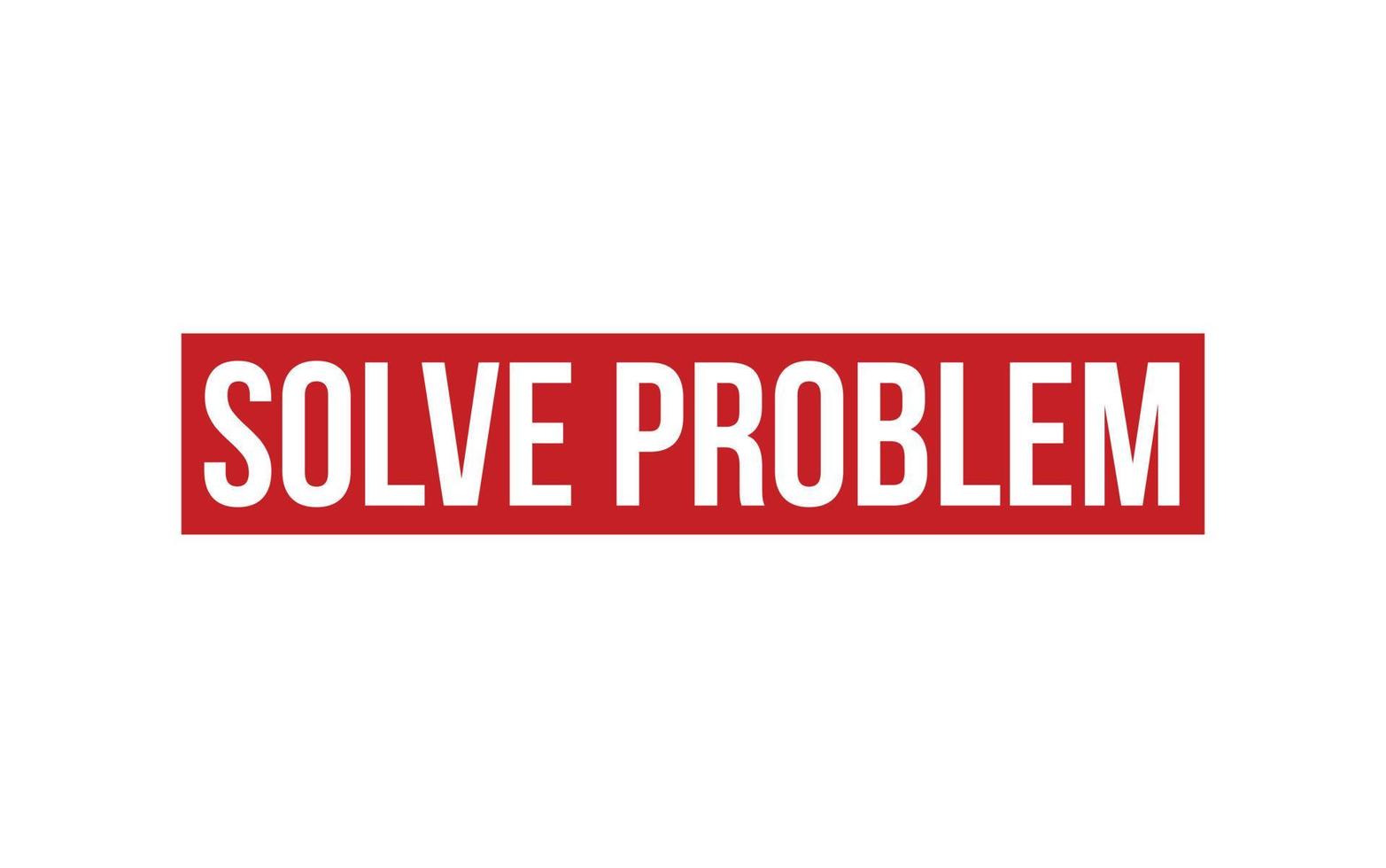 Solve Problem Rubber Stamp Seal Vector