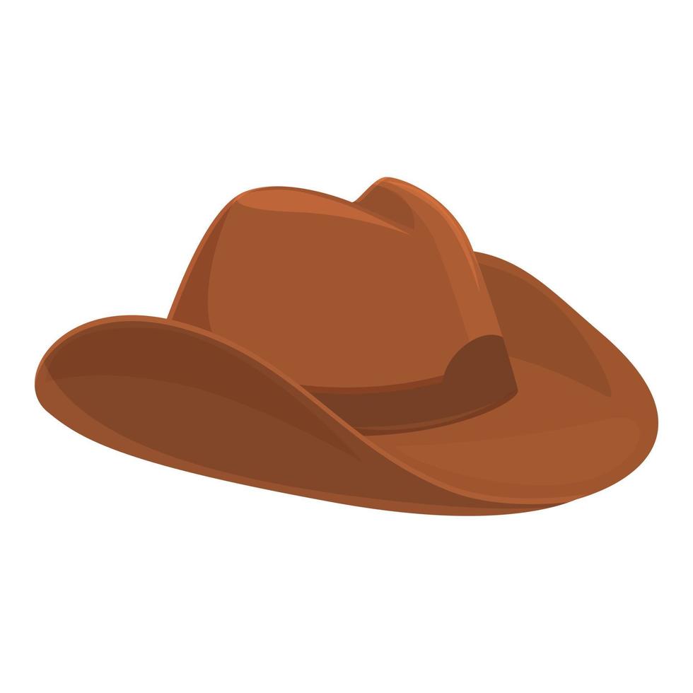 Oeste vaquero sombrero icono dibujos animados vector. rodeo elemento vector