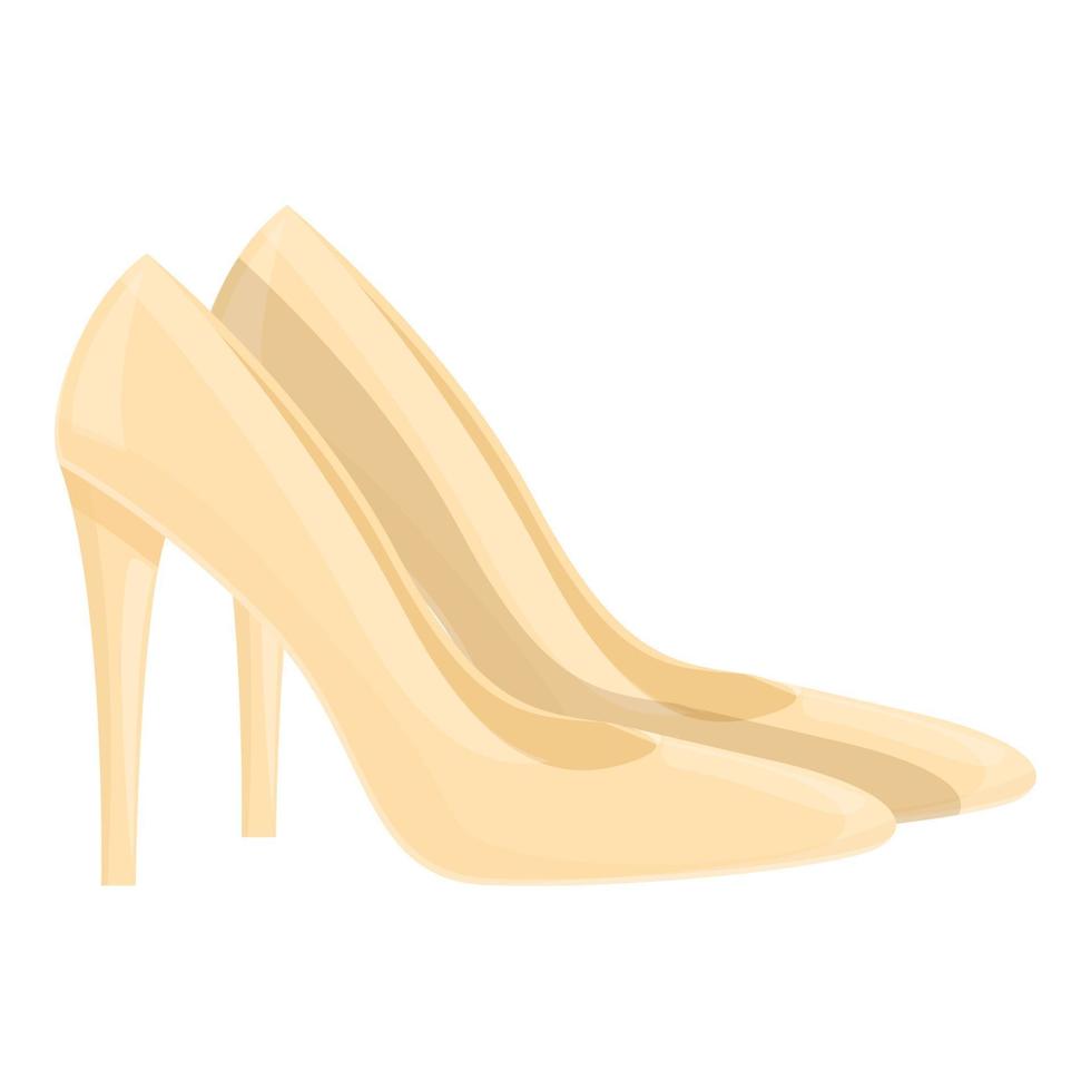 Female high heels shoes icon cartoon vector. Fashion shoe vector