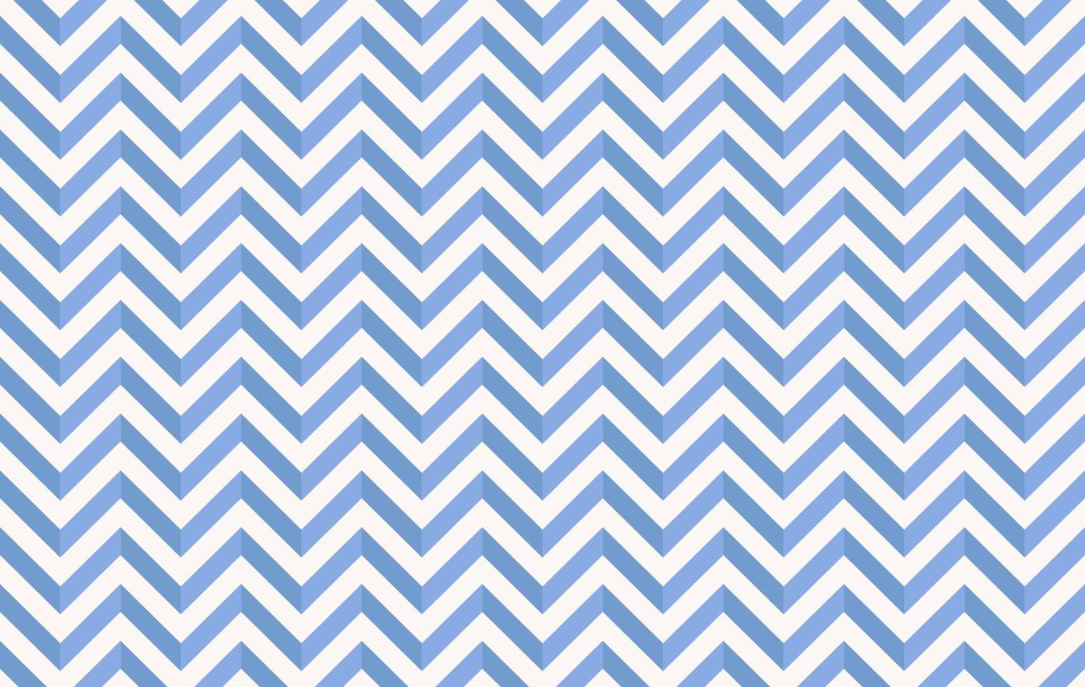 Stylized blue and white chevrons pattern vector art