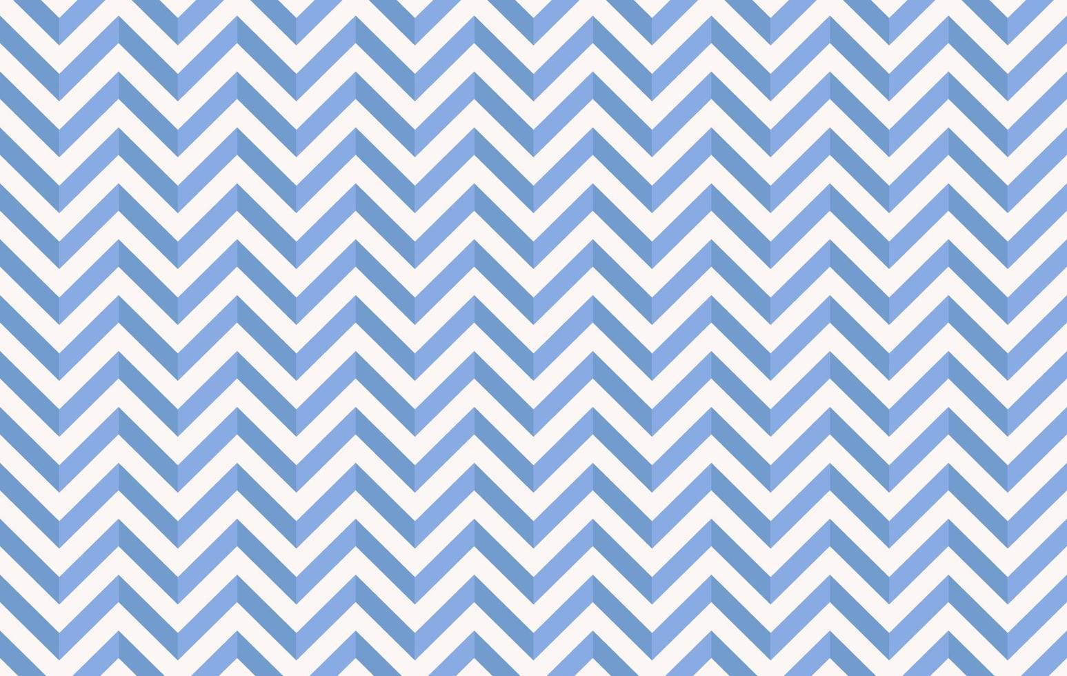 Stylized blue and white chevrons pattern vector art