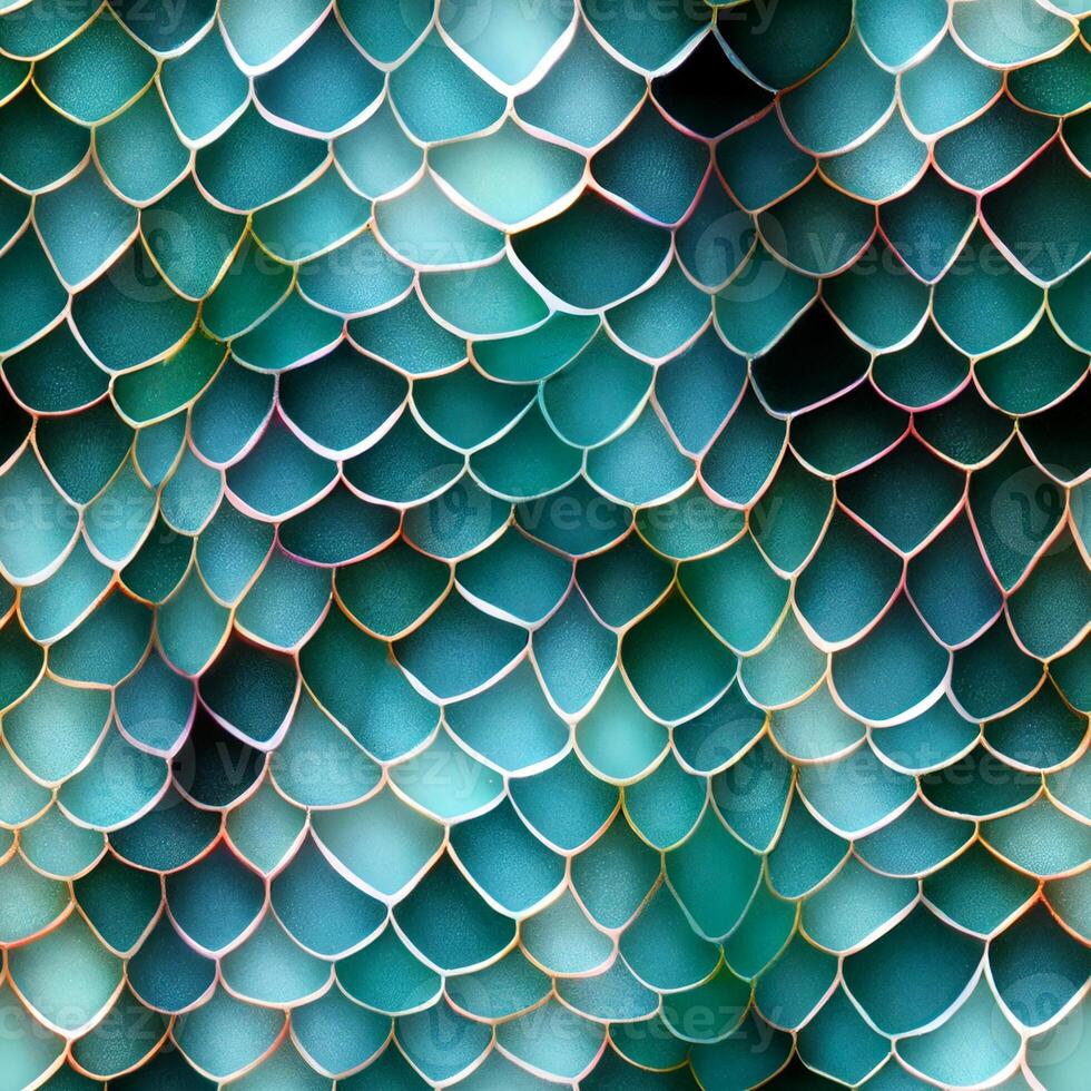 close up view of the scales of a dragons scales. . photo