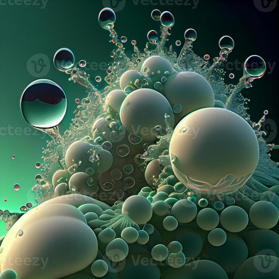 bunch of bubbles floating on top of each other. . photo