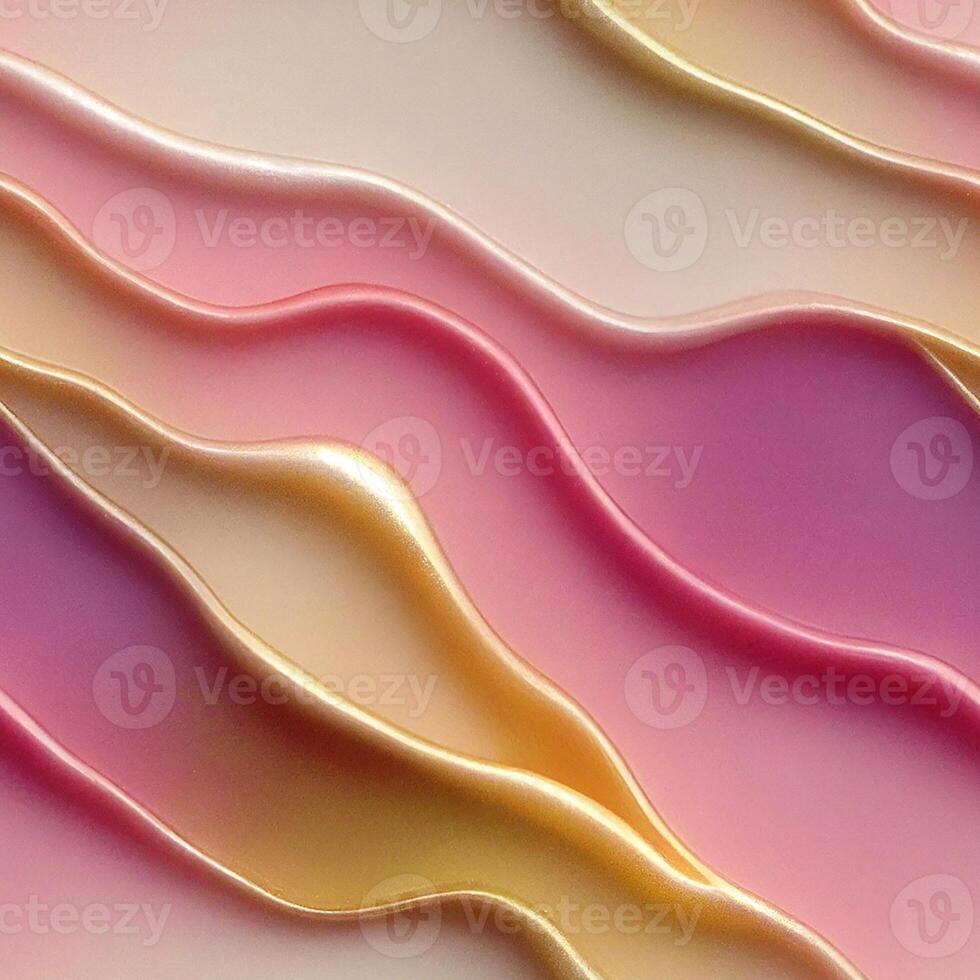 cerca arriba de un pastel con rosado y amarillo Formación de hielo. generativo ai. foto