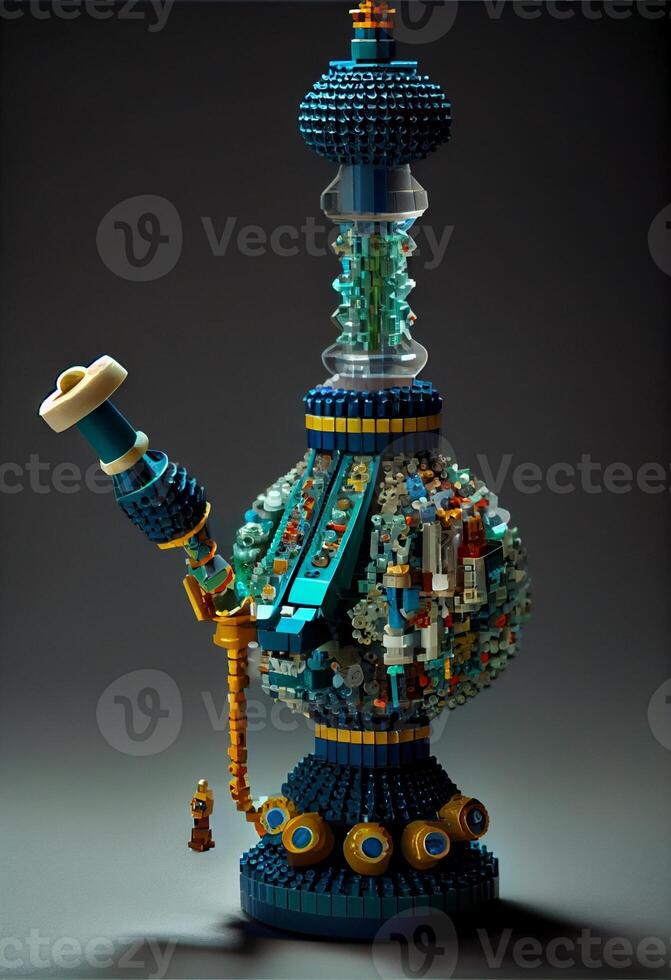 teapot made out of legos sitting on a table. . 23114506 Stock Photo at