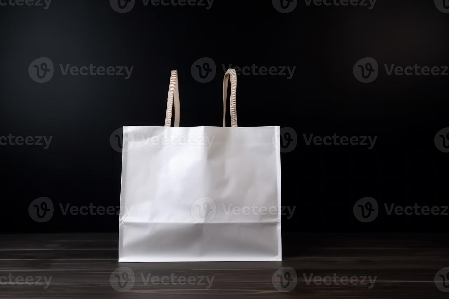 blanco compras bolsa. generar ai foto