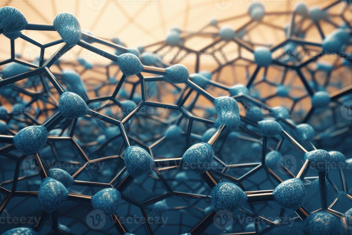 Molecular structure cell. Generate Ai photo