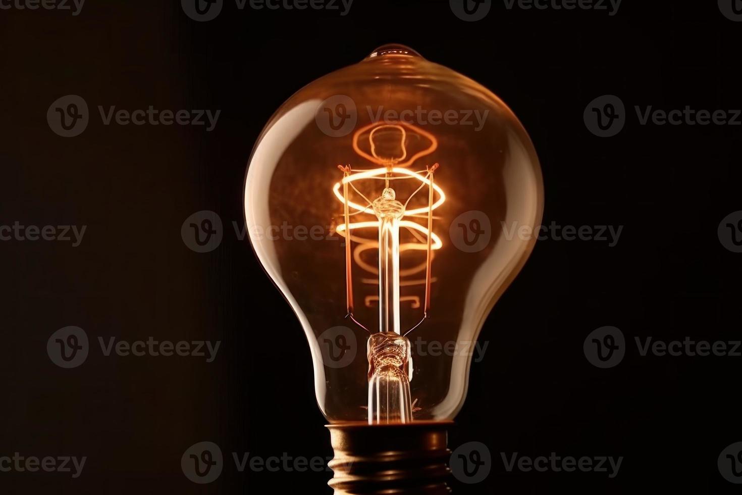 Edisson bulb. Generate Ai photo