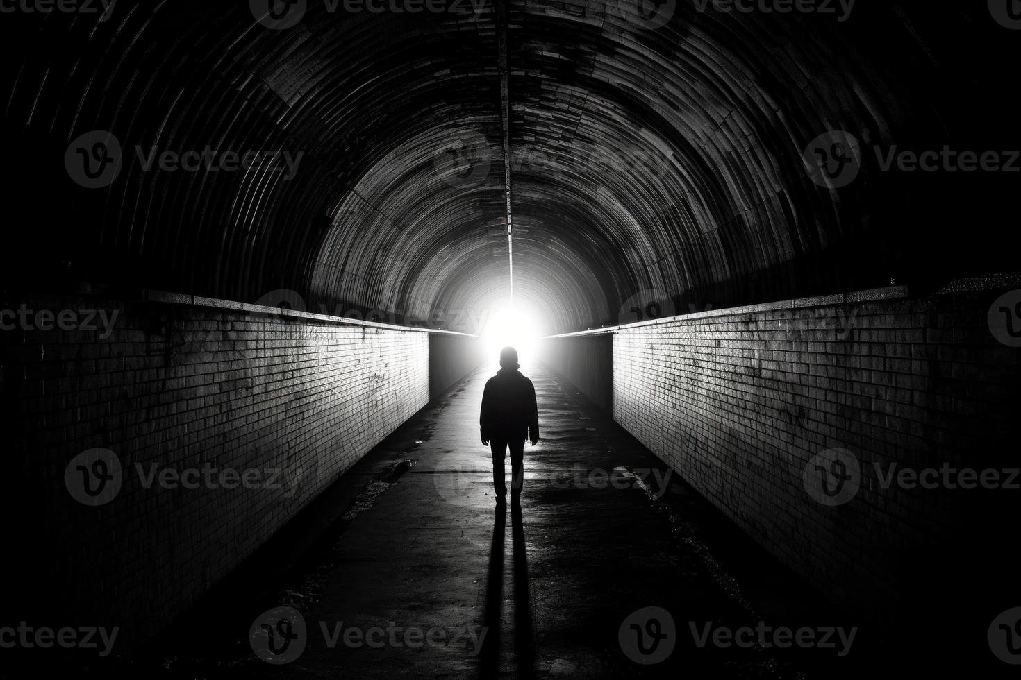 Dark people man. Generate Ai photo
