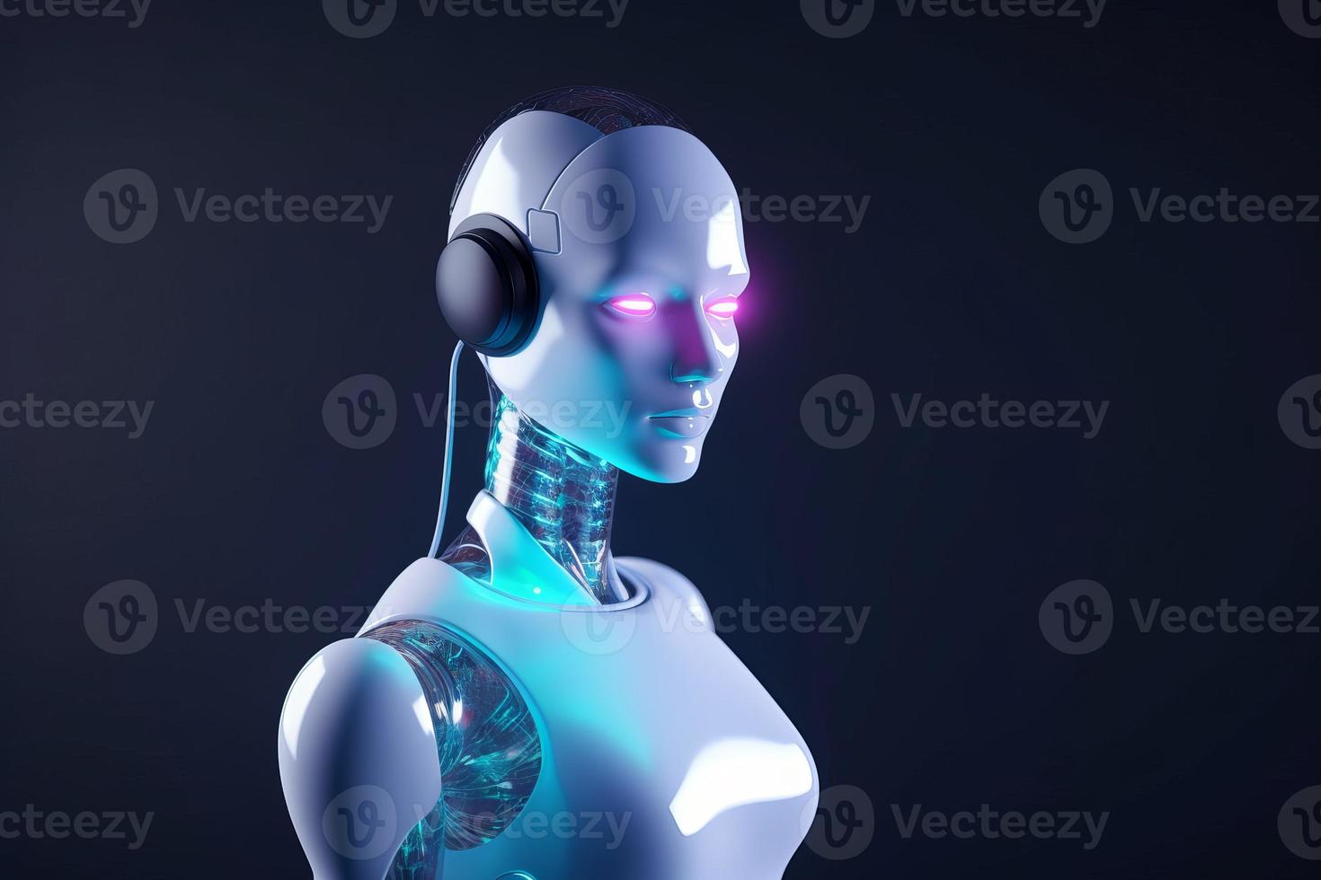 Digital female chatbot. Generate Ai photo
