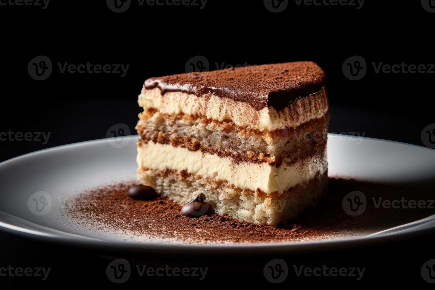 Tiramisu pastel. generar ai foto