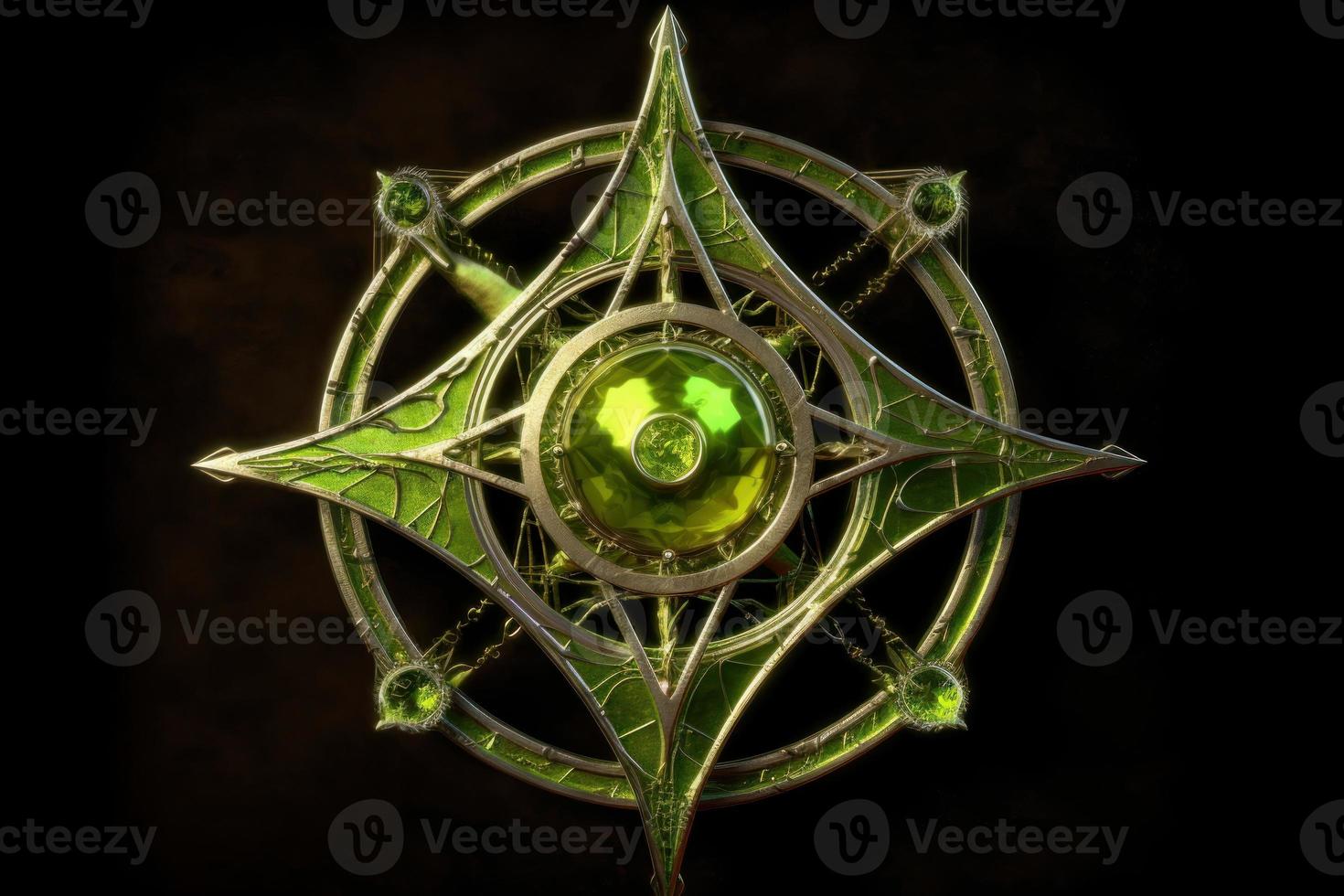 Peridot chaos symbol. Generate Ai photo