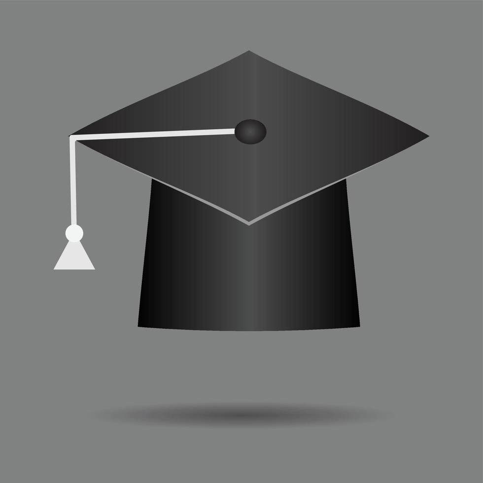 icono sombrero educación vector