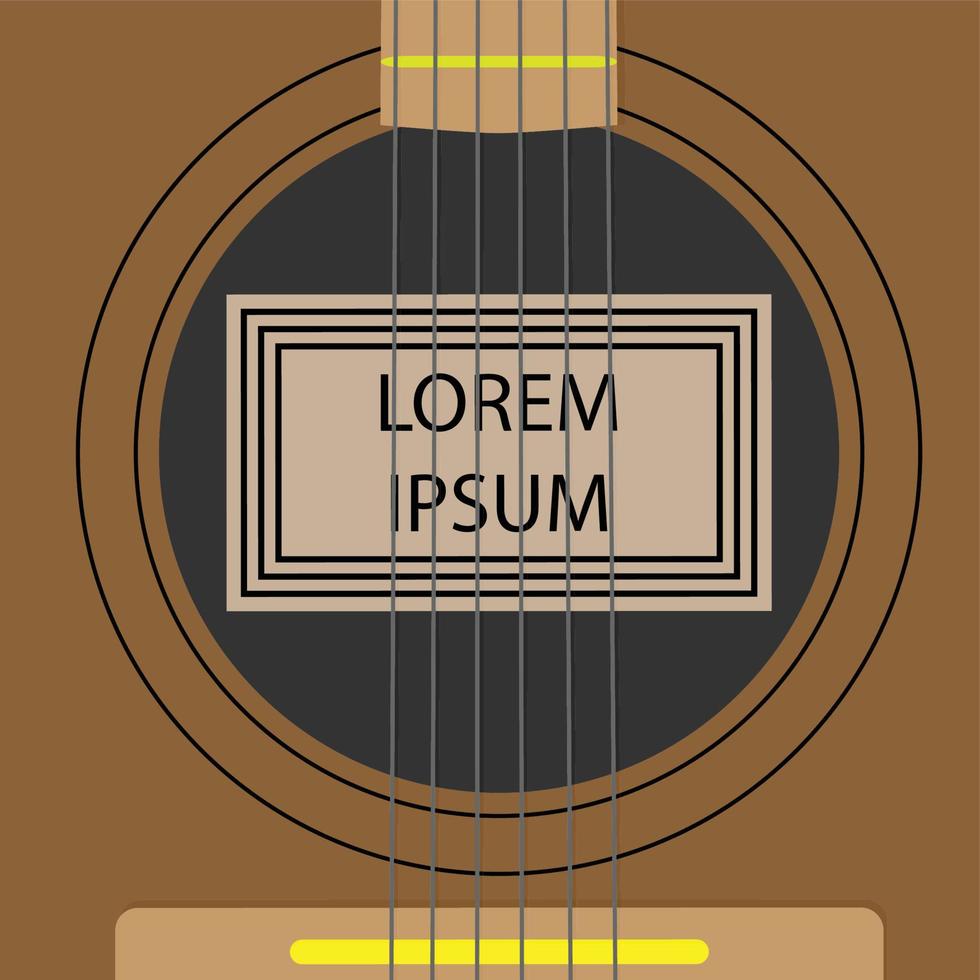 Resonator sounding board template banner vector