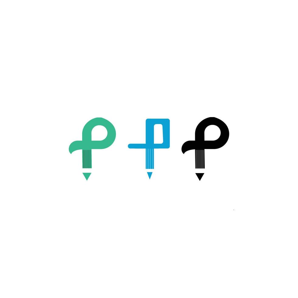Pencil logo design vector