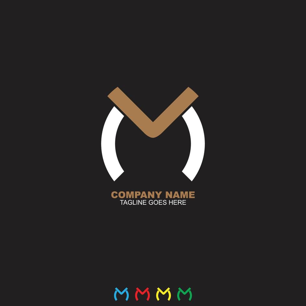 Mv or vm logo design vector templates