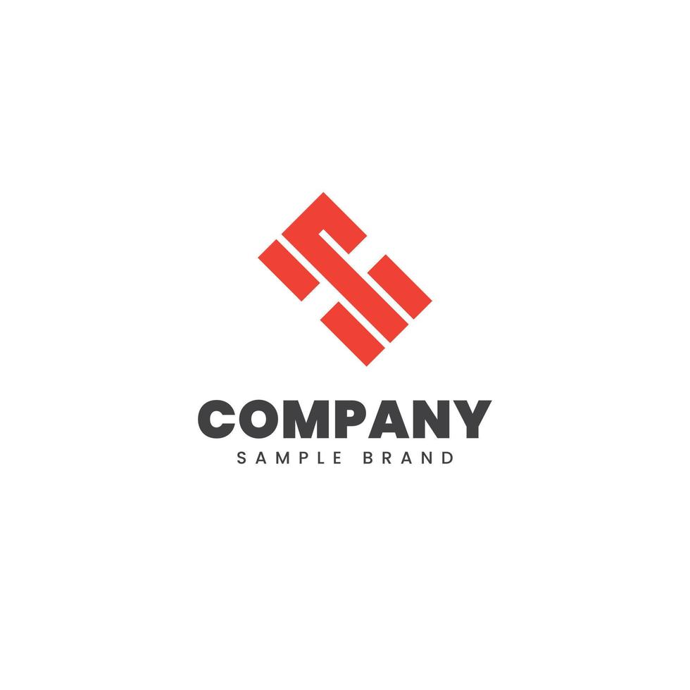Letter T Geometric Logo vector