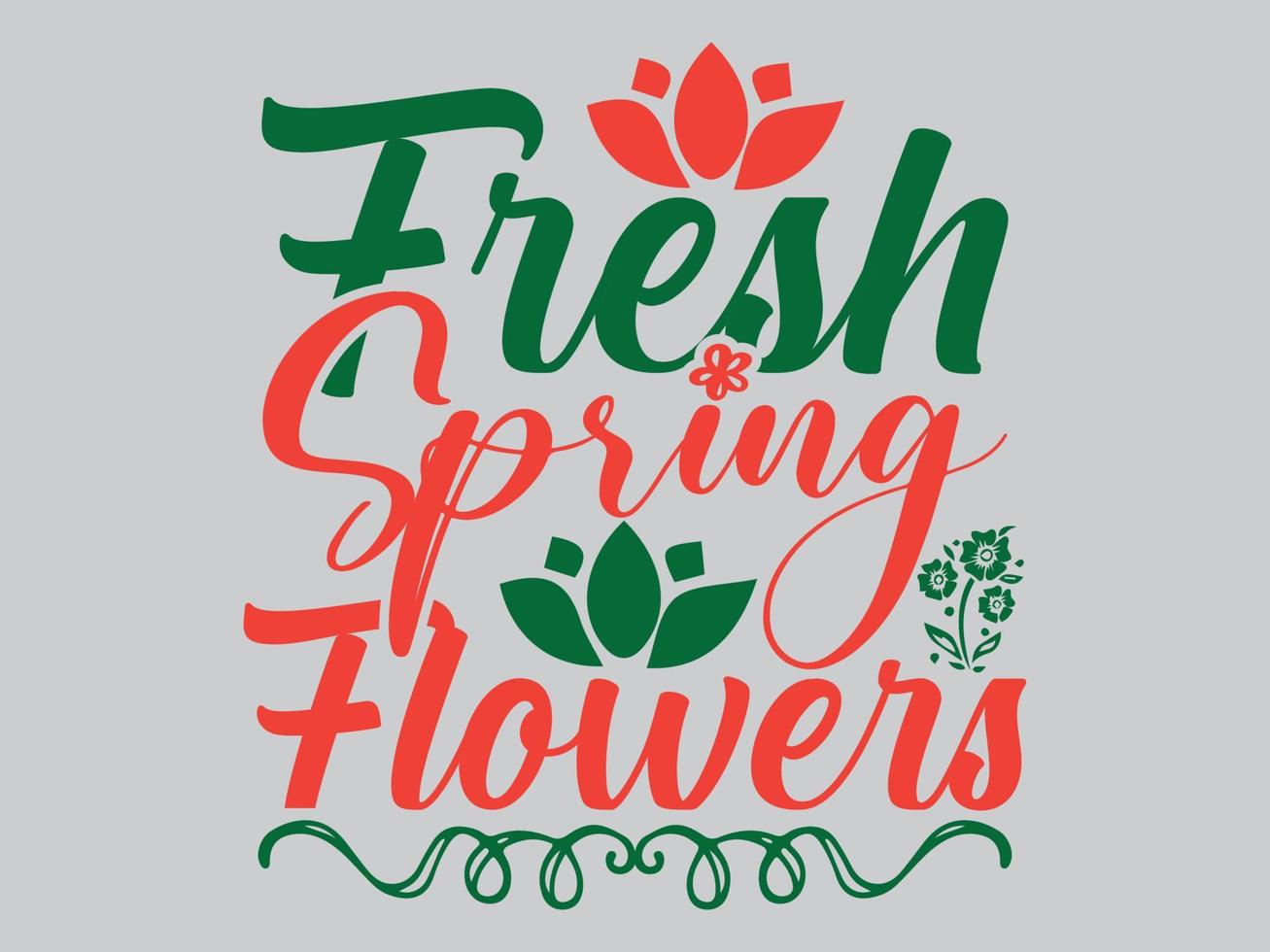 Flowers T shirt Design File vector