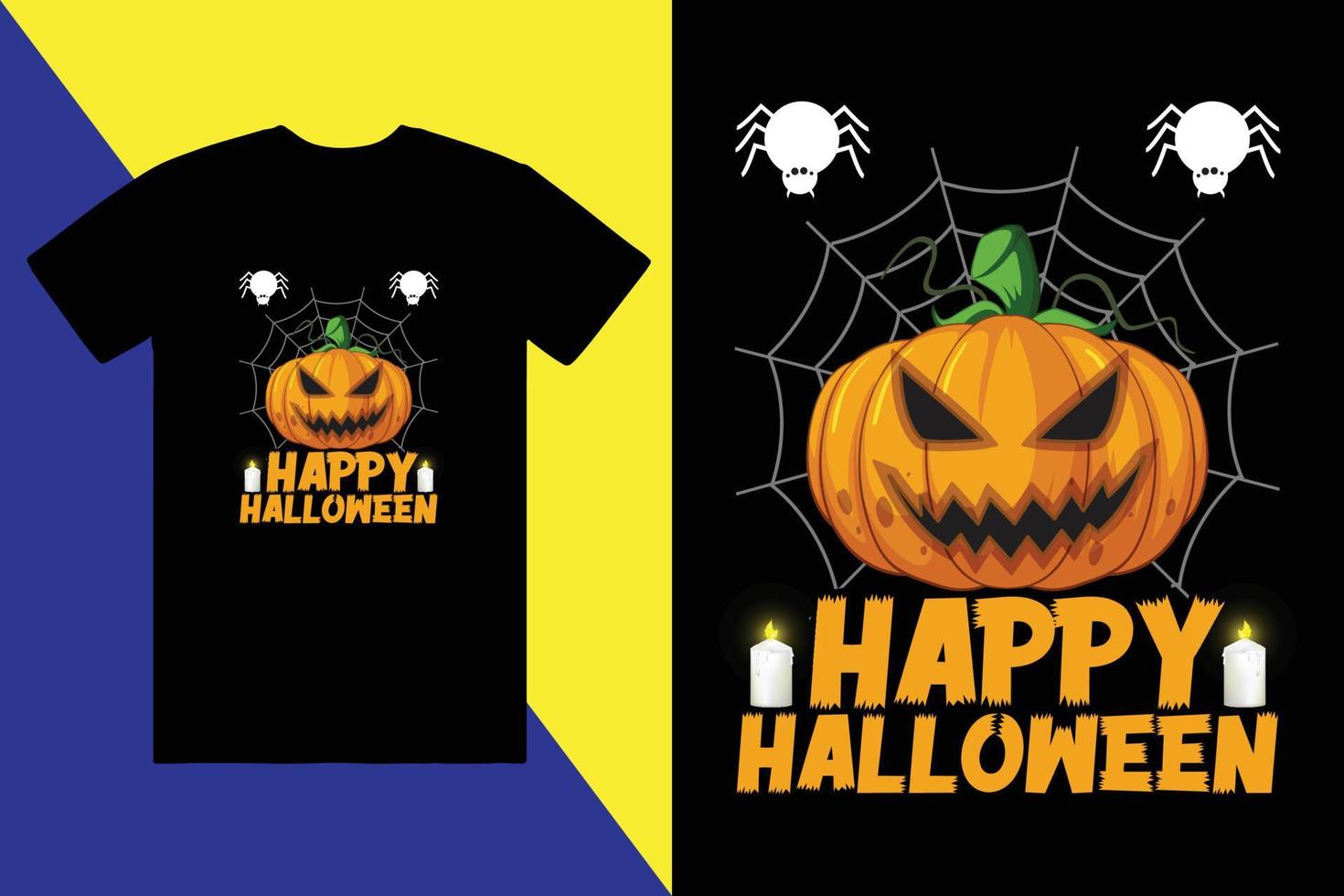 Halloween custom tshirt design andd trendy t-shirt vector