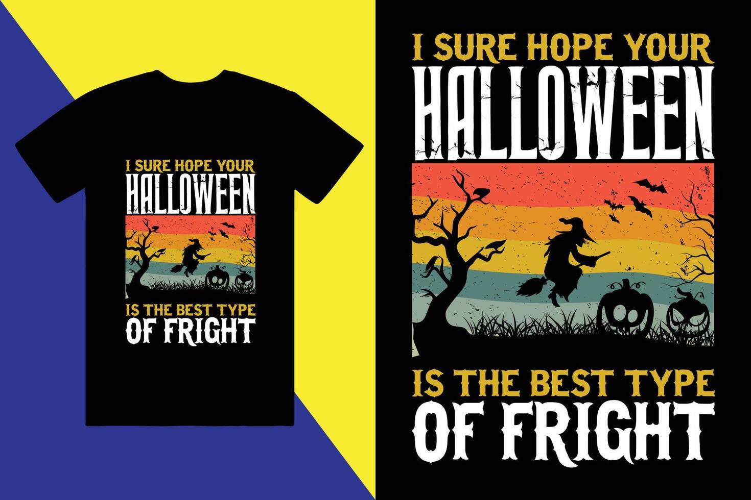 Halloween custom tshirt design andd trendy t-shirt vector