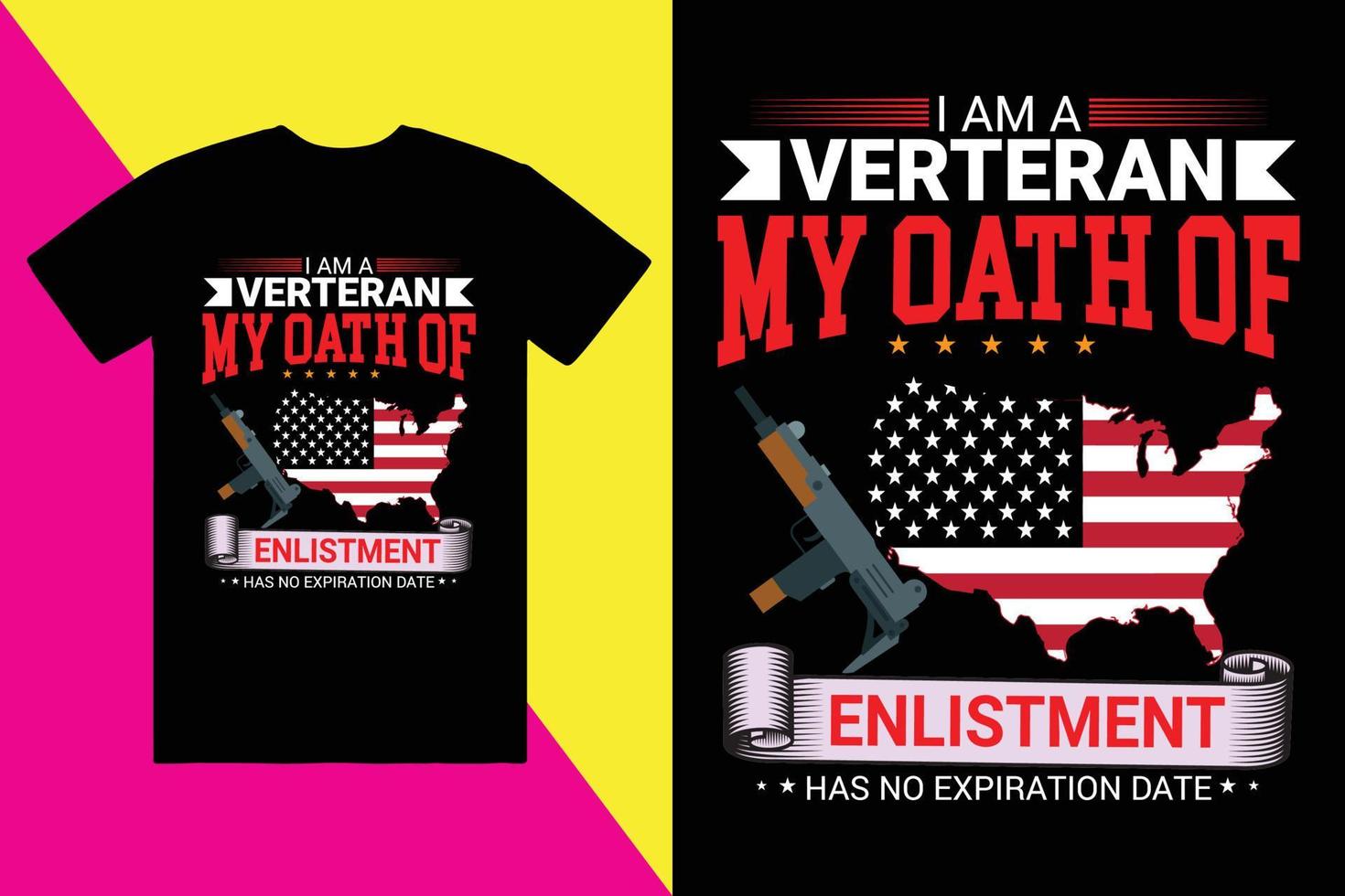 USA veteran army and military grunge t shirt design vector