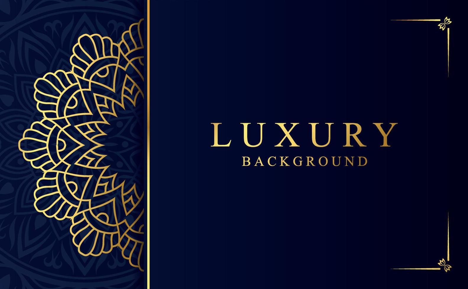 Luxury ornamental mandala background with golden arabesque pattern in Arabic style vector