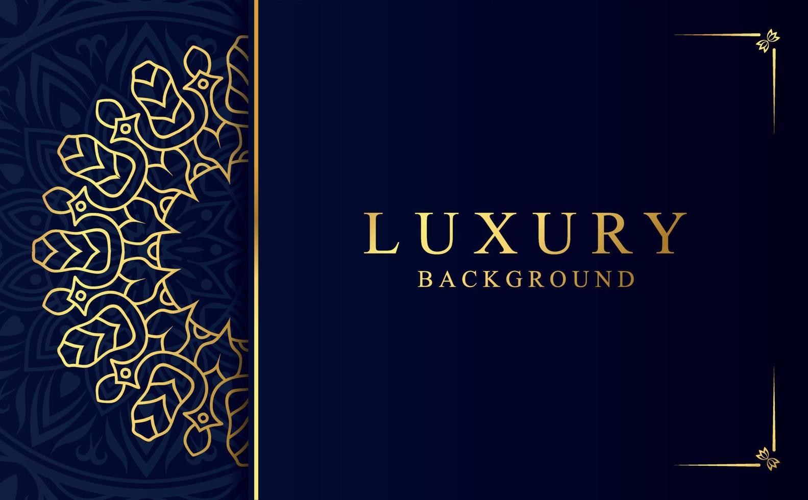 Luxury ornamental mandala background with golden arabesque pattern in Arabic style vector