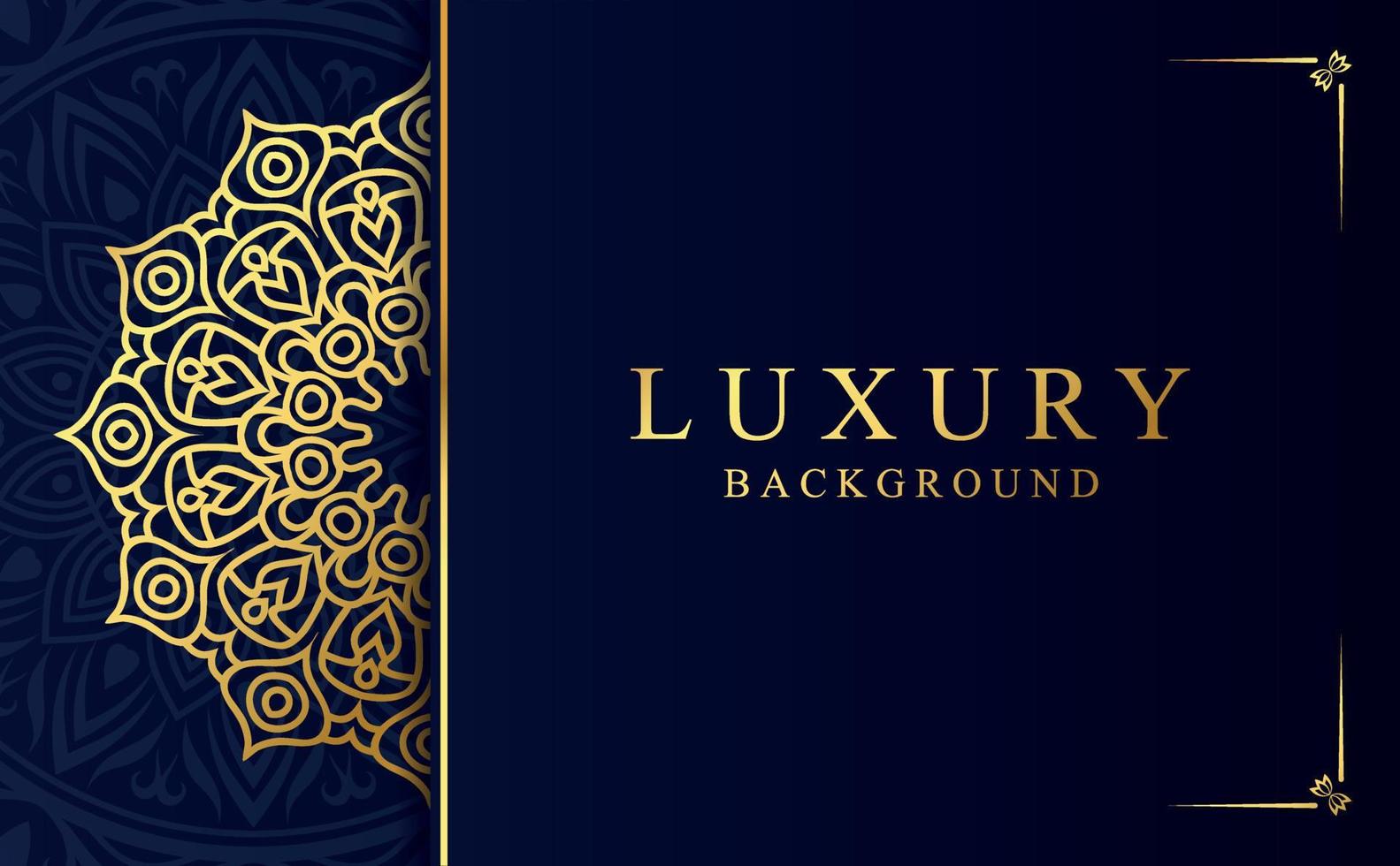 Luxury ornamental mandala background with golden arabesque pattern in Arabic style vector