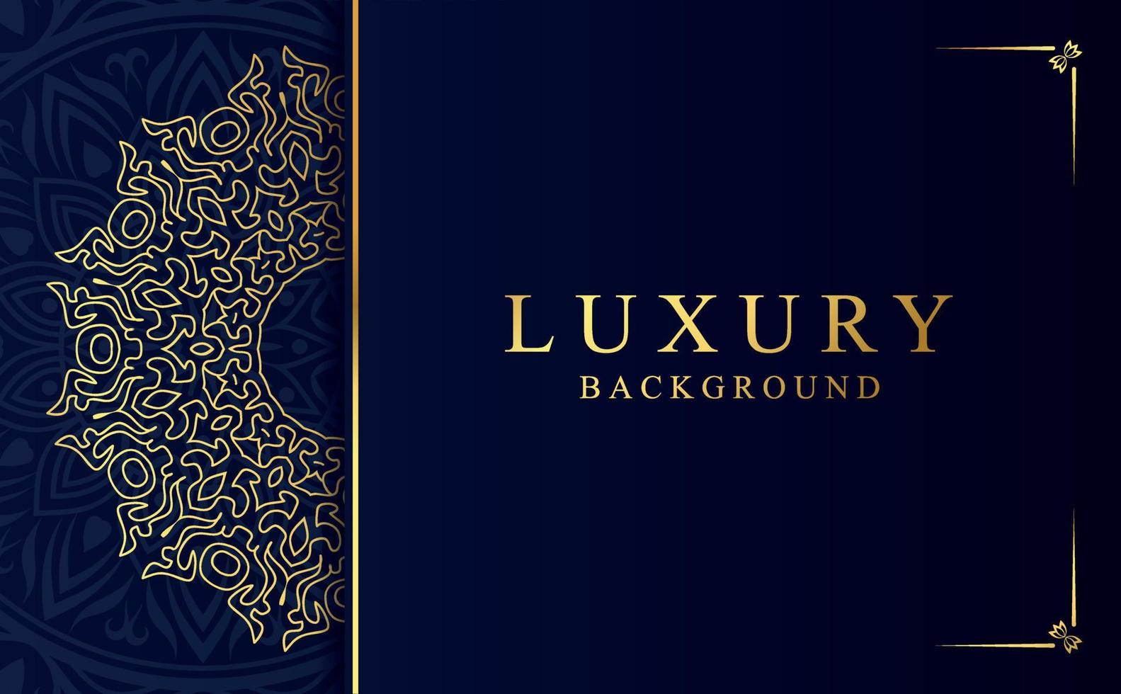 Golden mandala design background vector illustration