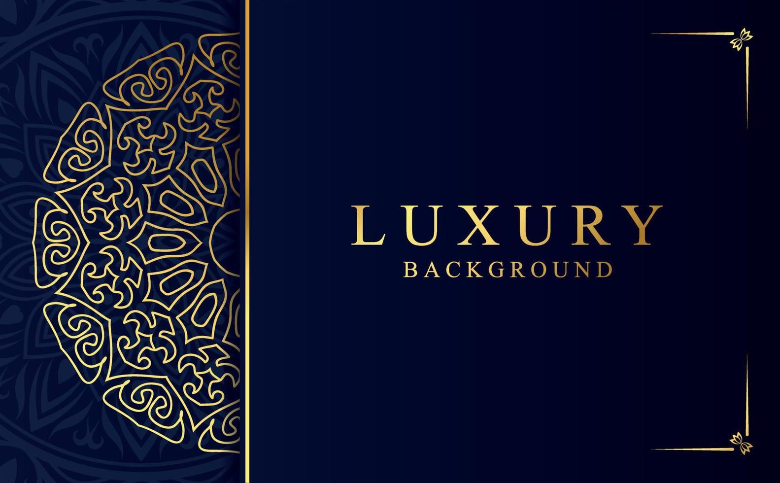 Luxury golden ornamental mandala background. Beautiful arabesque pattern mandala design vector