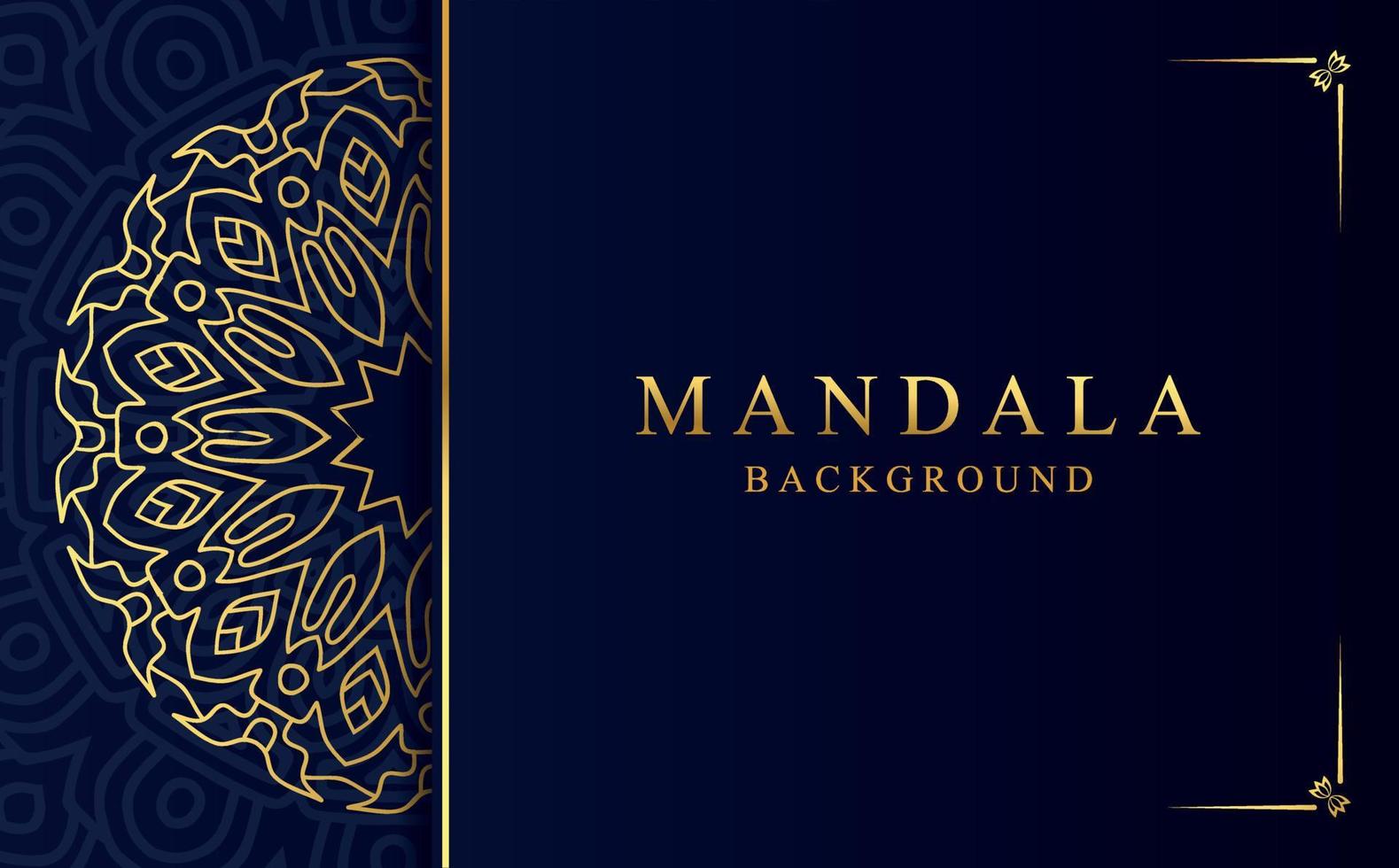 Luxury ornamental mandala background with golden arabesque pattern in Arabic style vector