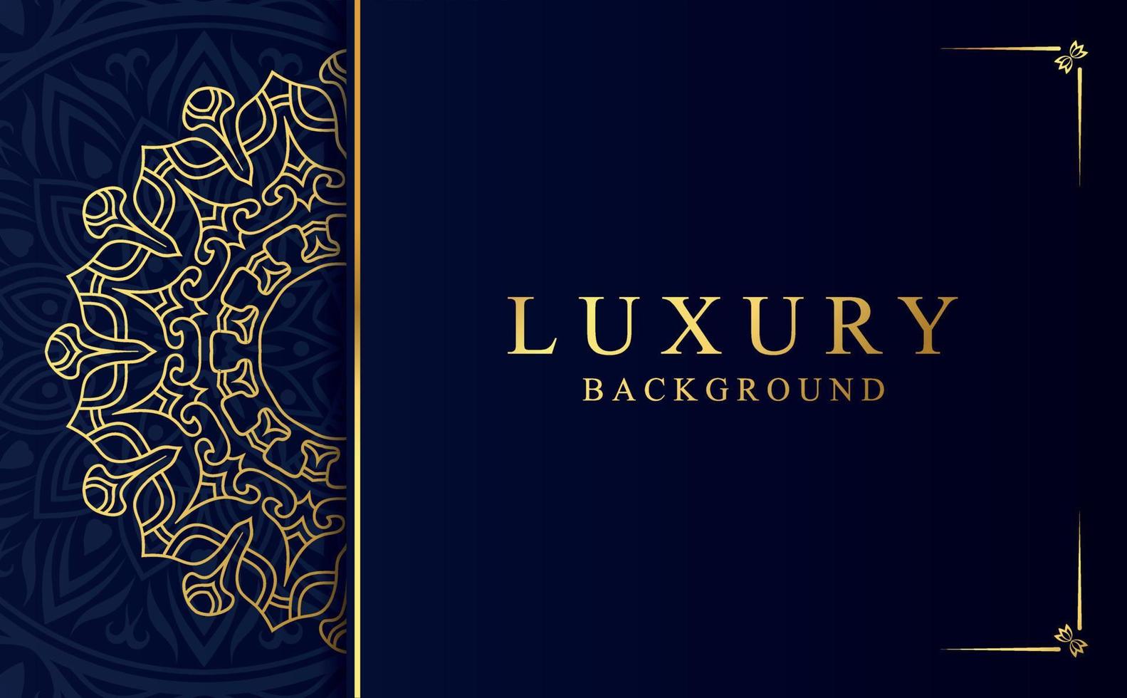 Golden mandala design background vector illustration