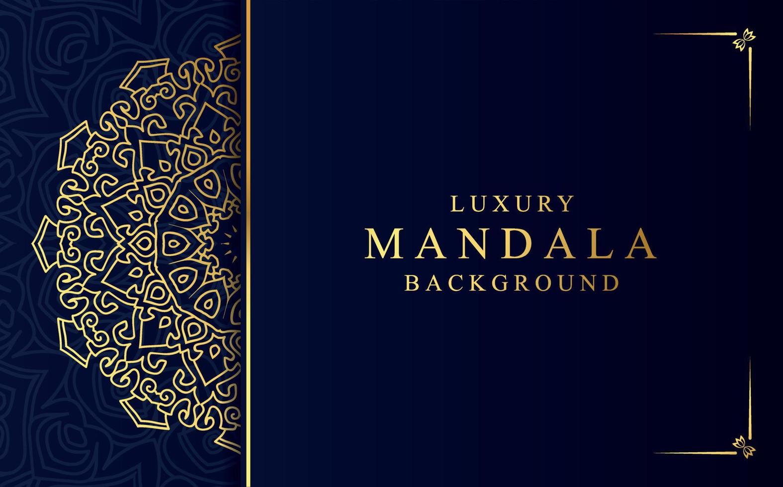 Luxury golden mandala design background in Arabic style vector