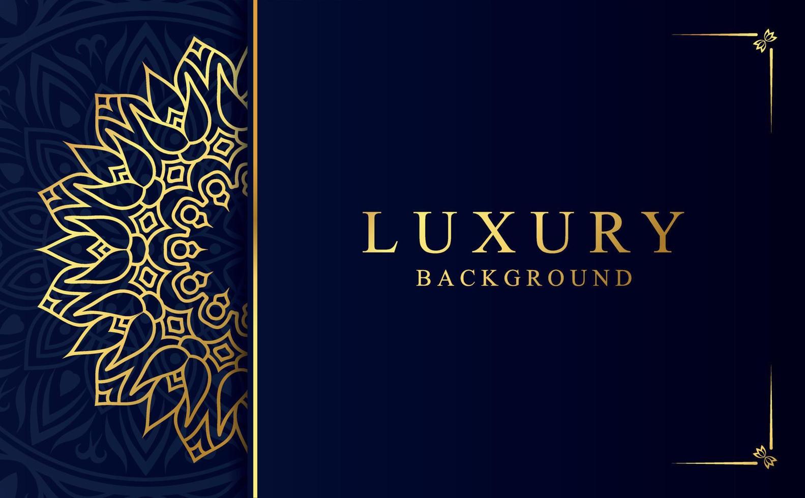 Luxury ornamental mandala background with golden arabesque pattern in Arabic style vector