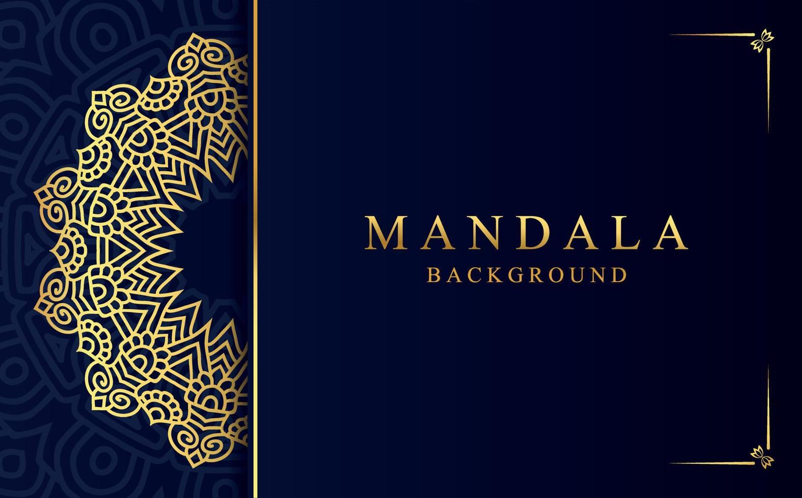 Luxury ornamental mandala background with golden arabesque pattern in Arabic style vector