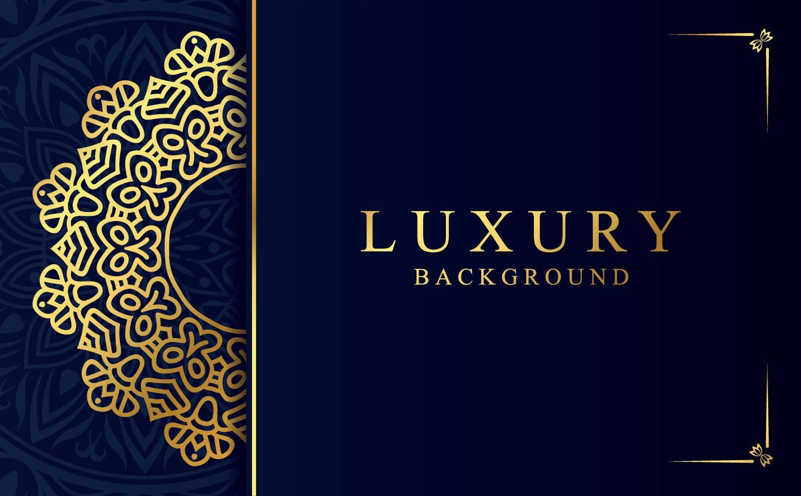 Golden arabesque mandala design background vector illustration