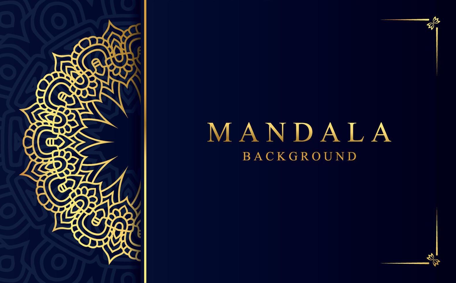 Luxury ornamental mandala background with golden arabesque pattern in Arabic style vector