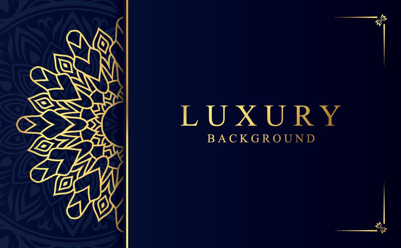Luxury ornamental mandala background with golden arabesque pattern in Arabic style vector