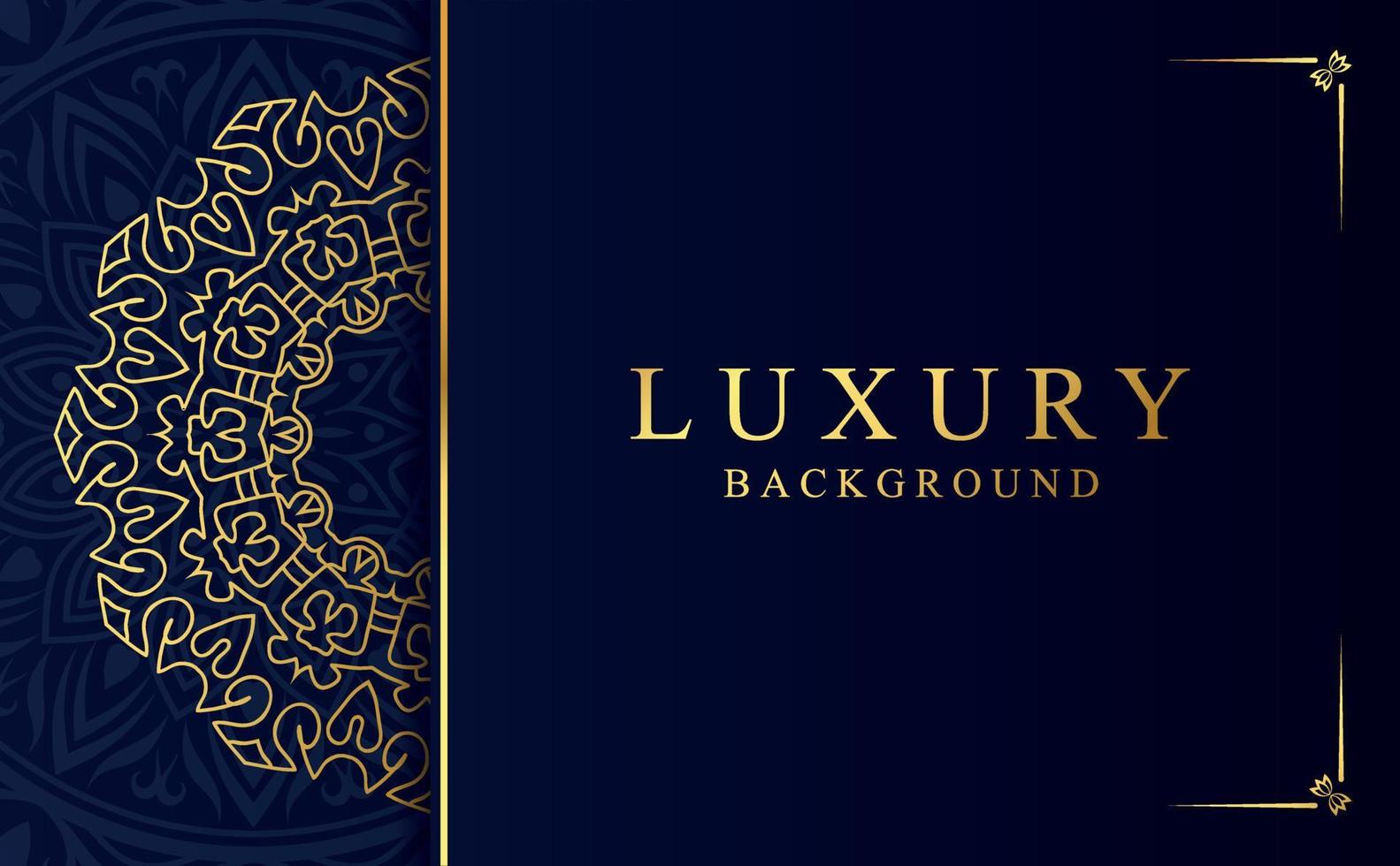 Luxury ornamental mandala background with golden arabesque pattern in Arabic style vector
