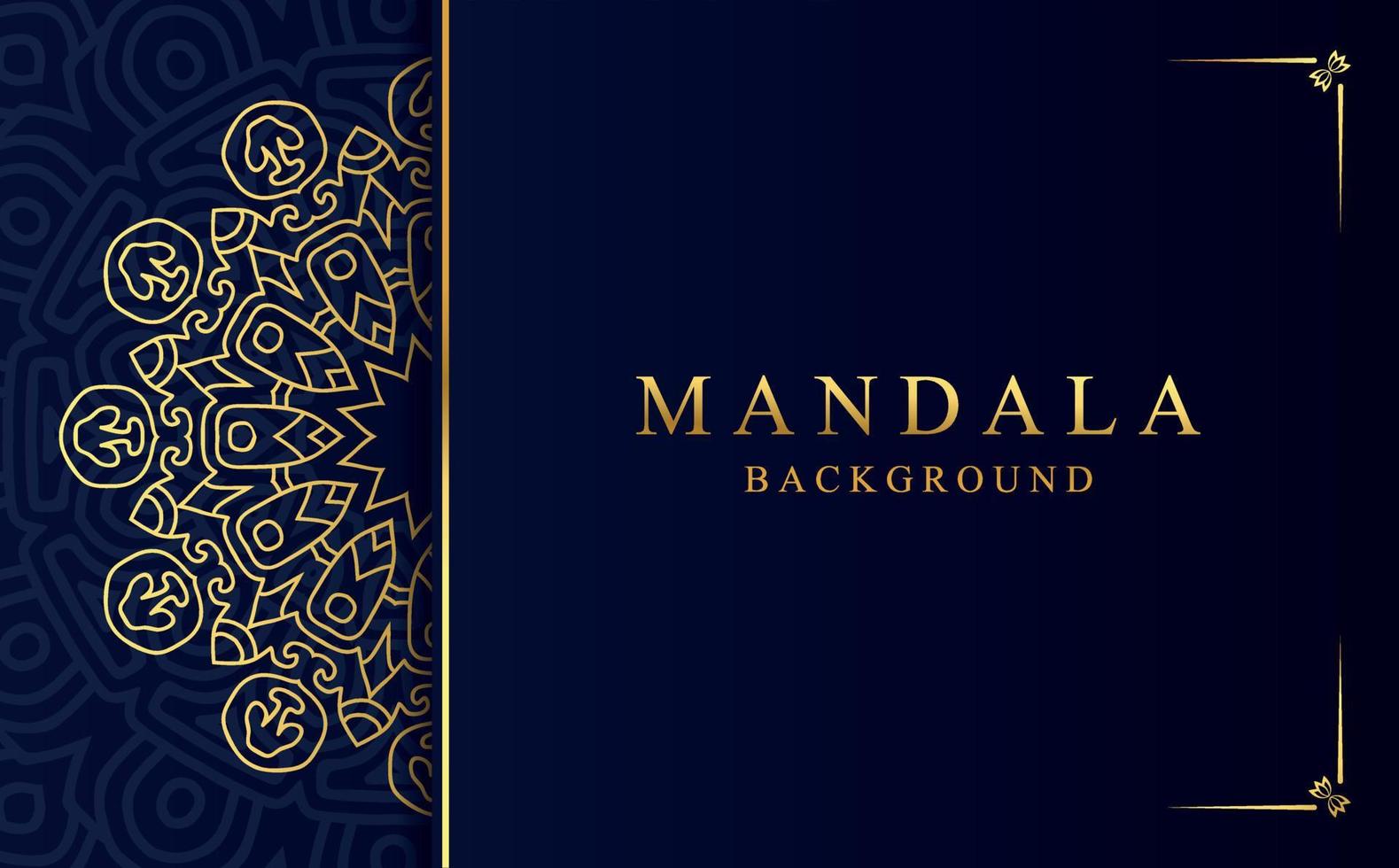 Luxury ornamental mandala background with golden arabesque pattern in Arabic style vector