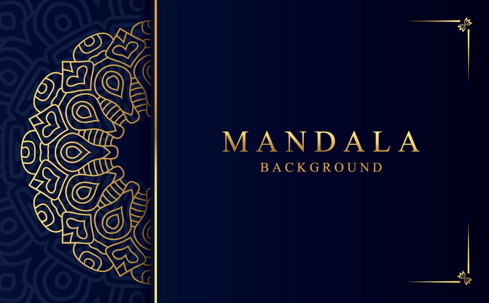 Luxury ornamental mandala background with golden arabesque pattern in Arabic style vector