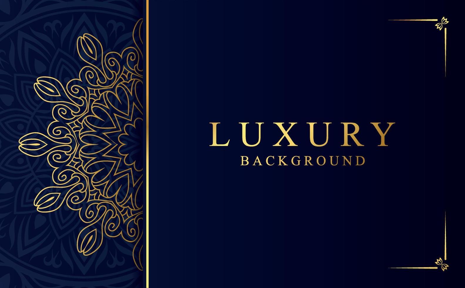 Golden mandala design background vector illustration