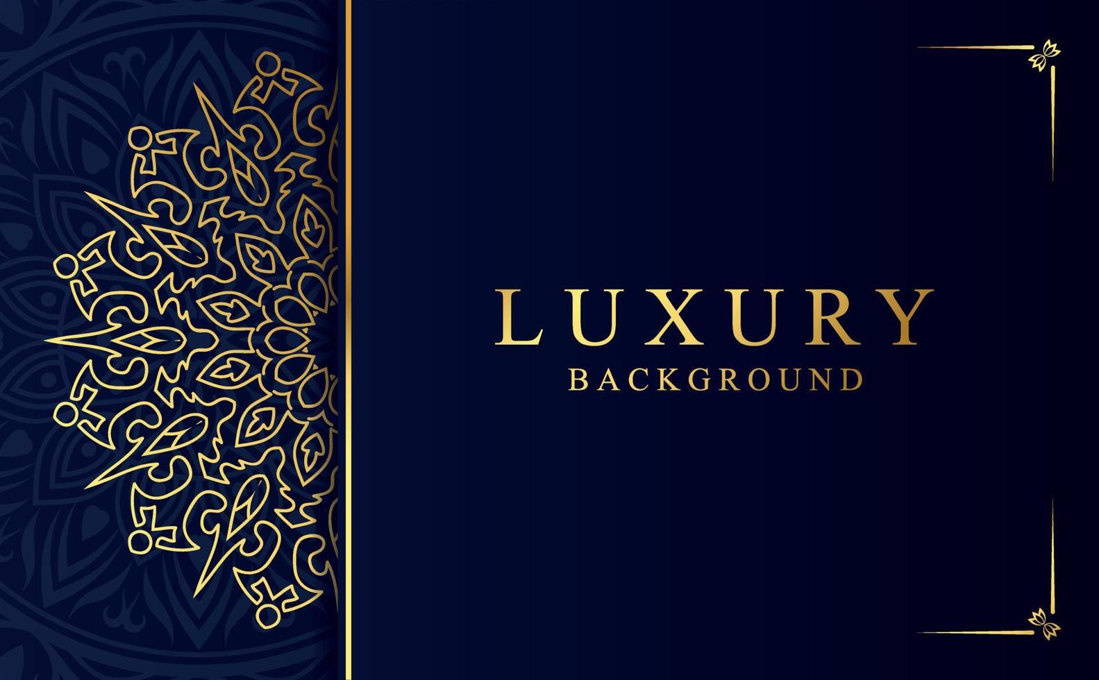 Luxury ornamental mandala background with golden arabesque pattern in Arabic style vector